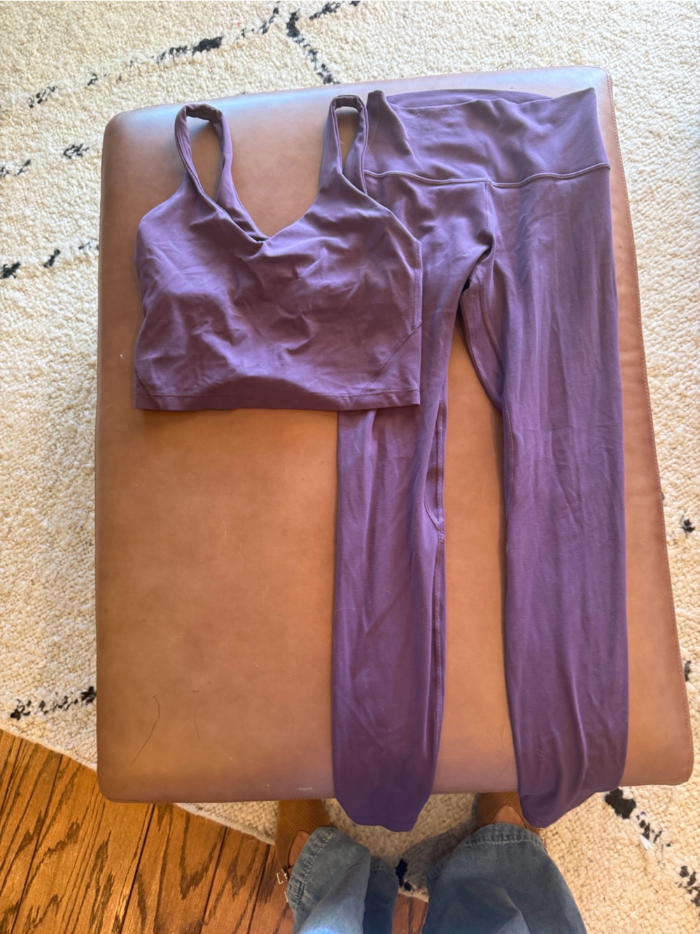 Lululemon Purple Women’s activewear Set - Soft Tank and Leggings